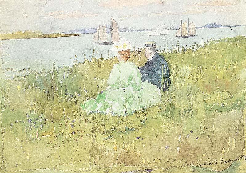 Maurice Prendergast Viewing the Ships